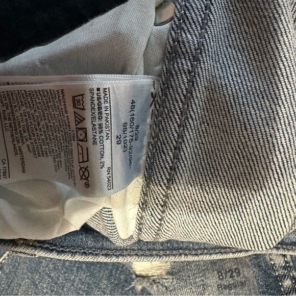 New Women Gap High Rise Vintage Slim Straight Leg Ankle Denim Size 8/29R - Picture 8 of 11